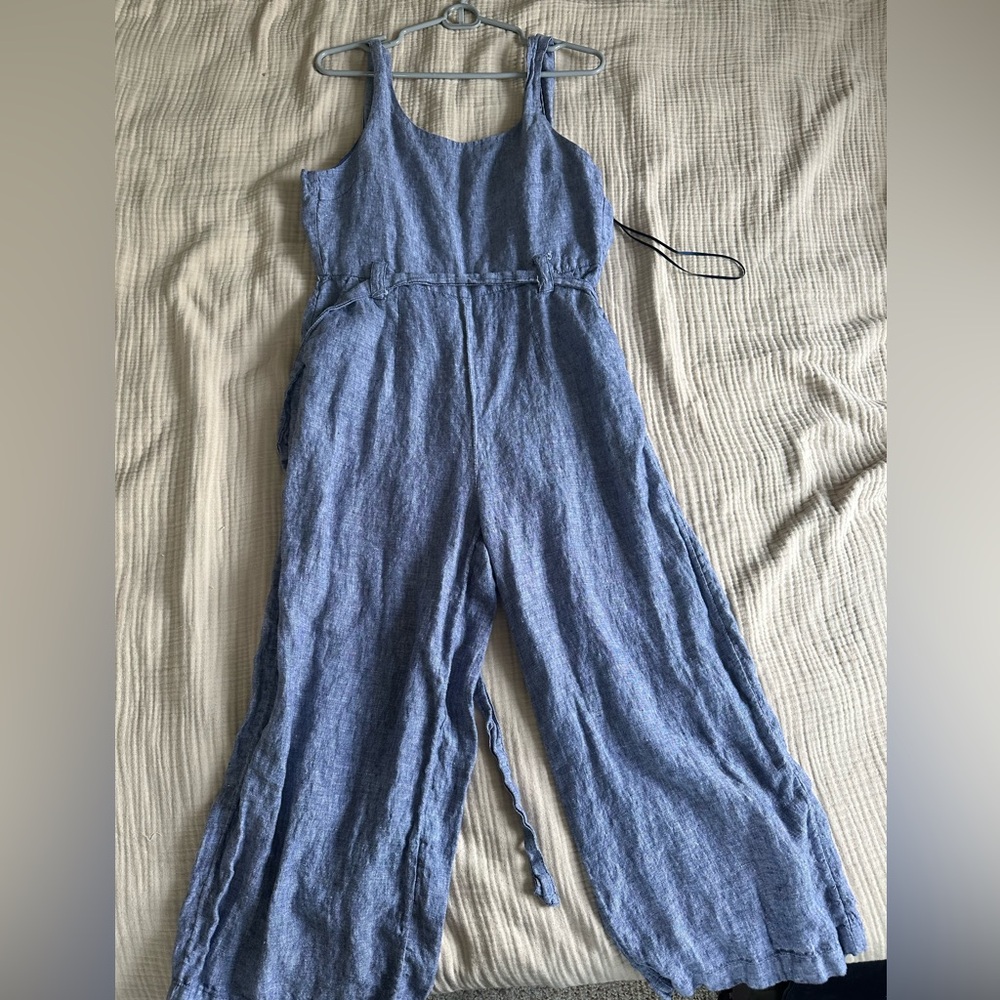 Rachel Zoe Chambray Linen Jumpsuit